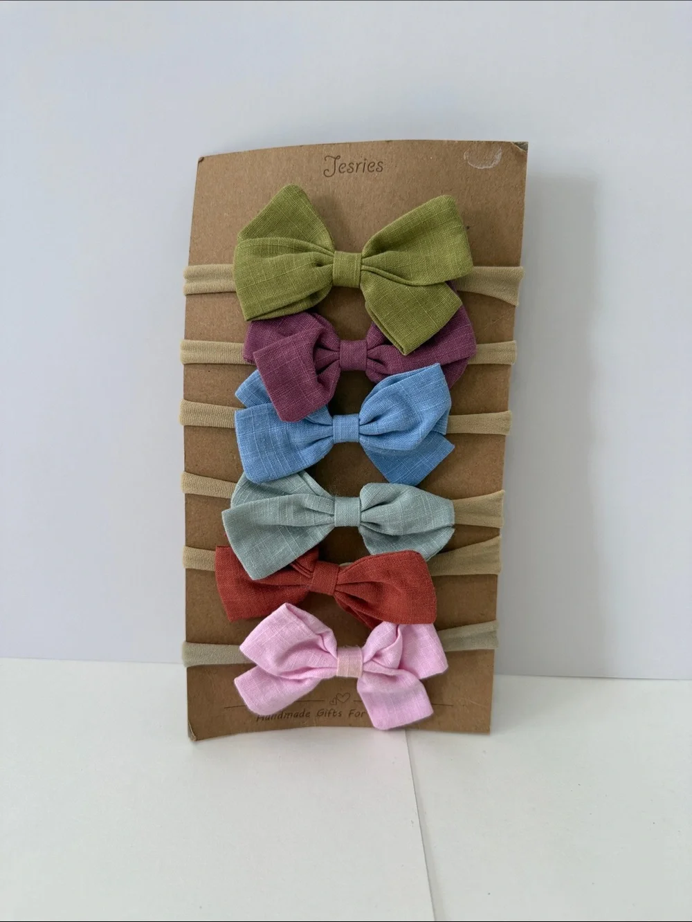 Kids Bow Headband Set – Mixed Pastel Pack (6 pcs)